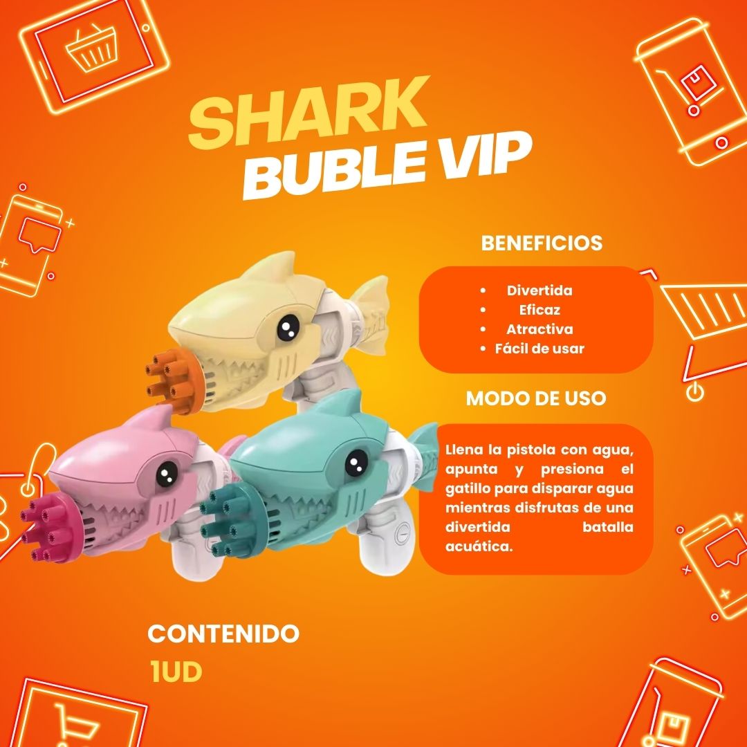 Tiburón lanza burbujas