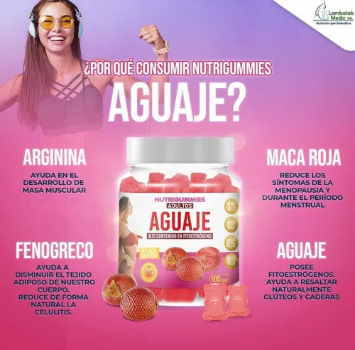 Gomitas Aguaje BBL para Adultos LABORATORIO Sottcor 100gr